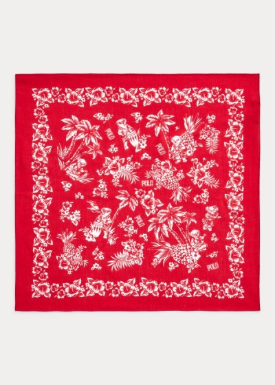 Polo Ralph Lauren Tropical Bear Cotton Bandana Dame Danmark (PBOLE8507)